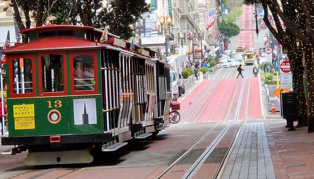 Ein cable car in San Francisco.