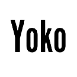 Yoko Schrift ohne Hintergrund